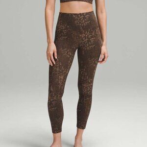 lululemon Align™ High-Rise Pant 28" | Lined Truleopard MAX Brown Multi | Size 16